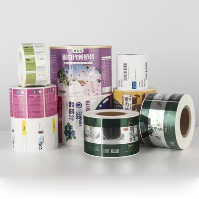 O Pvc cosmético impermeável luxuoso do projeto da etiqueta etiqueta o rolo da máquina de impressão
