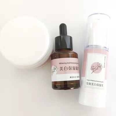 Etiqueta cosmética feita sob encomenda que imprime o produto químico diário de empacotamento do agregado familiar privado da cor