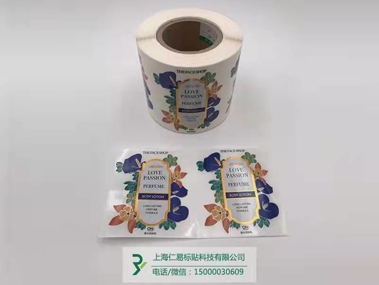 Etiqueta cosmética térmica que imprime etiquetas diárias do casamento do produto químico para o Sanitizer da mão