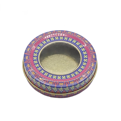 4 onças 8 círculo de Tin Candle Containers Jars 70x20mm do metal da onça