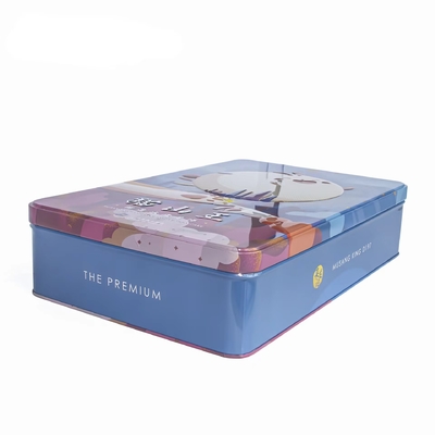 Corda plástica 110Dx198Hmm da tampa de Tin Boxes Storage Airtight Round do metal bonito