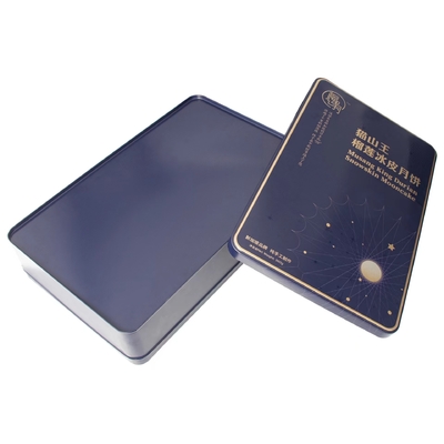 O costume luxuoso da caixa do chá de Tin Box Packaging Gift Square do chocolate do metal imprimiu