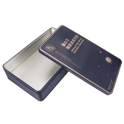 Bolo luxuoso da lua do exemplo de Tin Boxes Container Square Biscuit do metal da carteira retangular