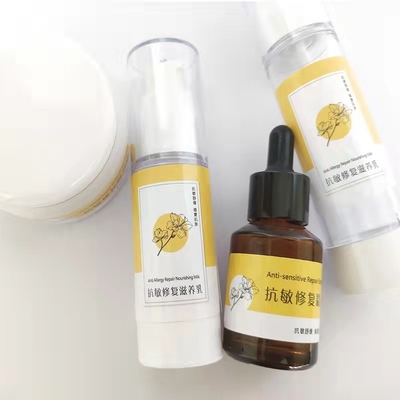 A impressão cosmética da etiqueta de Skincare agradece-lhe etiquetas da garrafa do Sanitizer da mão