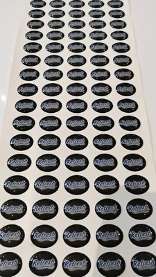 A cola Epoxy abobadou as etiquetas das etiquetas que imprimem 3D Crystal Logo feito sob encomenda impermeável