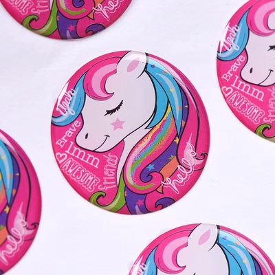 ANIMAL DE ESTIMAÇÃO do PVC dos PP do PE dos fornecedores 3d da etiqueta da abóbada da cola Epoxy do círculo de 25mm impermeável