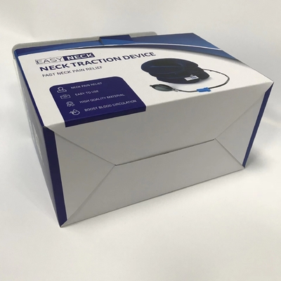 A caixa de empacotamento de papel feita sob encomenda do chá para a folha de ouro do alimento das cookies corrugou o rosa