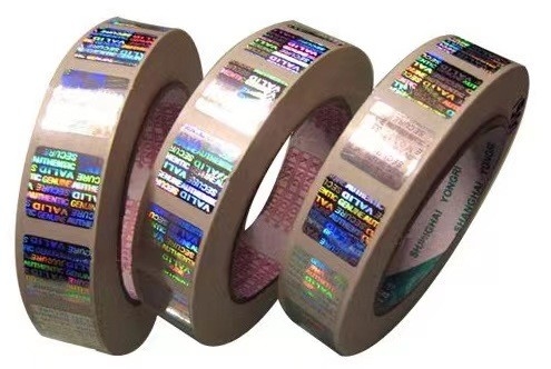 As etiquetas de empacotamento de prata do holograma para a identificação cardam imprimir a garantia 3d