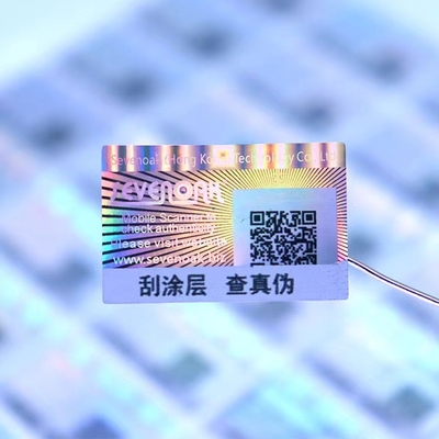 Imprimível seguro genuíno do ouro feito sob encomenda de Logo Packaging Hologram Label Sticker