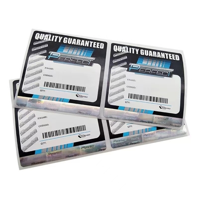 Imprimível seguro genuíno do ouro feito sob encomenda de Logo Packaging Hologram Label Sticker