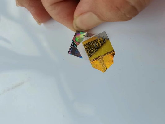 Rotulagem de filme adesivo holográfico antifalsificação à prova d'água