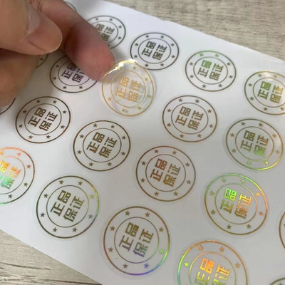 Impressão personalizada de adesivos de holograma antifalsificação invioláveis