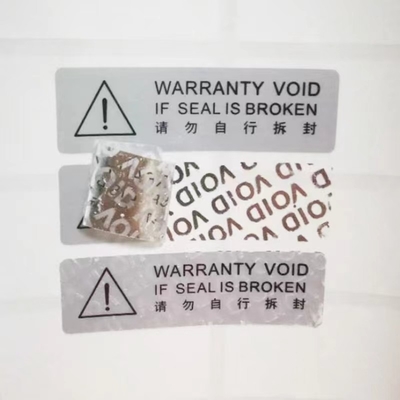 Adesivo de holograma 3D antifalsificação OEM metal níquel VOID segurança para cuidados com a pele