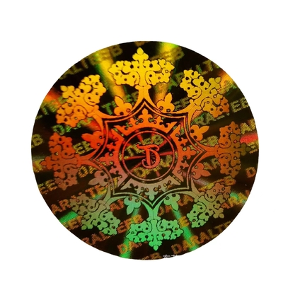 Holograma de empacotamento de papel do papel glassine/liberação, lustroso/Matte Hologram Sticker