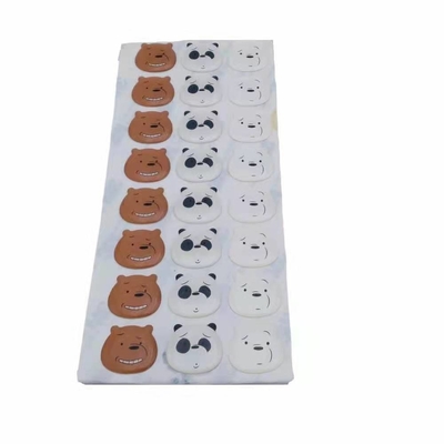 ANIMAL DE ESTIMAÇÃO claro do PVC dos PP das etiquetas das etiquetas da abóbada da cola Epoxy do círculo 3d conduzido