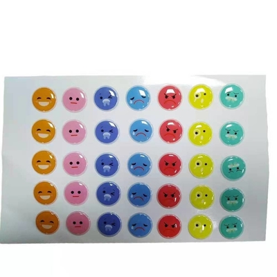 ANIMAL DE ESTIMAÇÃO claro do PVC dos PP das etiquetas das etiquetas da abóbada da cola Epoxy do círculo 3d conduzido